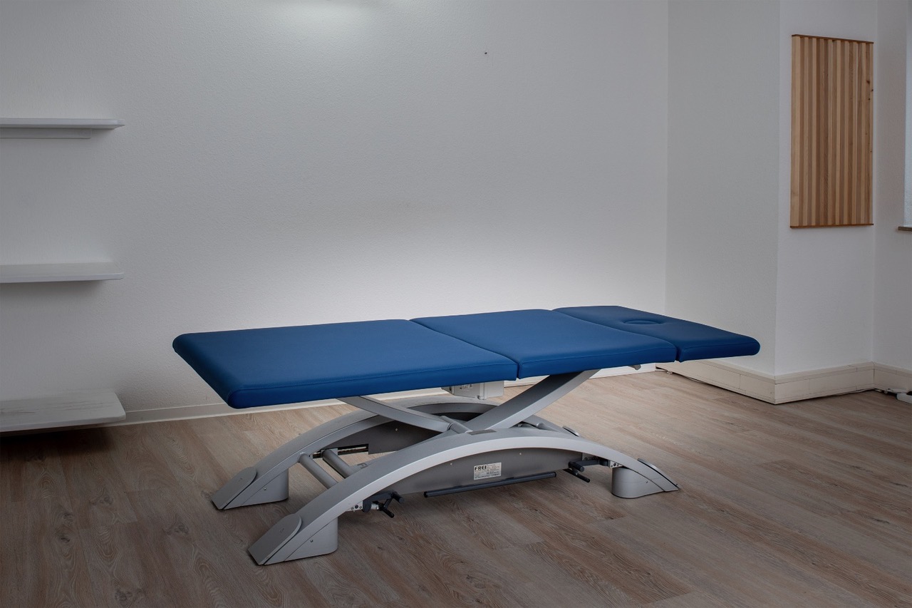 Blaue Behandlungsbank